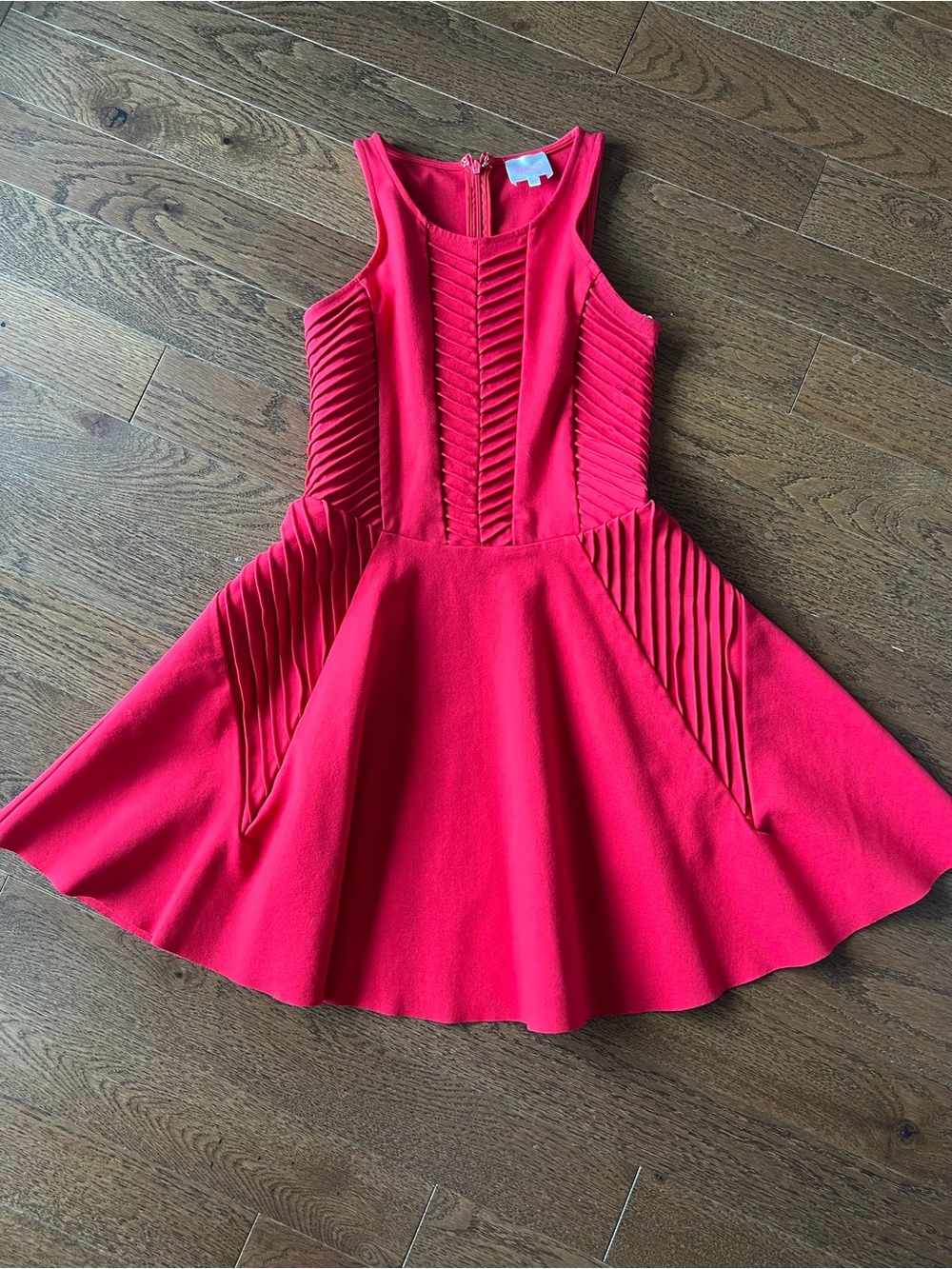 Parker RED Sleeveless Fit-and-Flare Dress